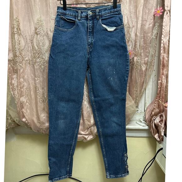 Vintage Jordache High Rise Slim Fit Denim Jeans Size 10 16-1835-P5 H133 - Picture 1 of 13